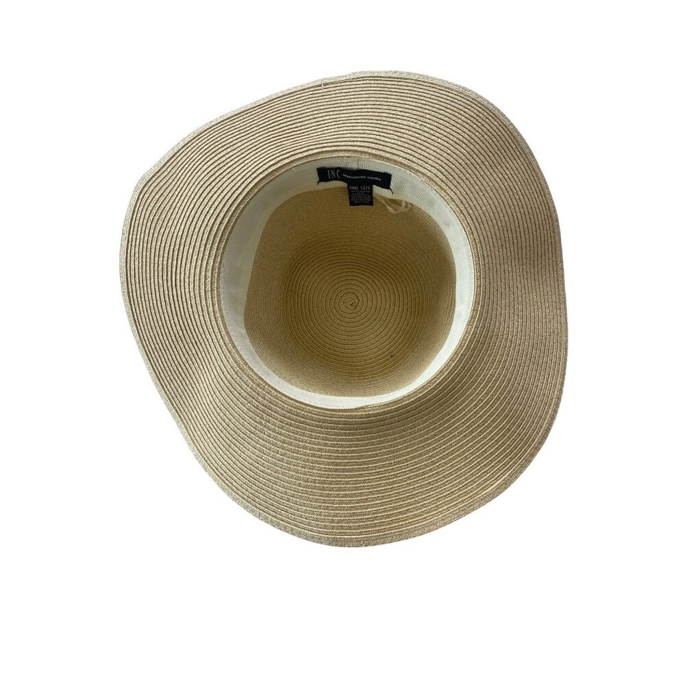 NWOT INC International Concepts Pom-Pom Floppy Hat Natural ONE SIZE - Picture 9 of 10